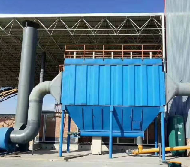 含尘气流进入布袋除尘器后